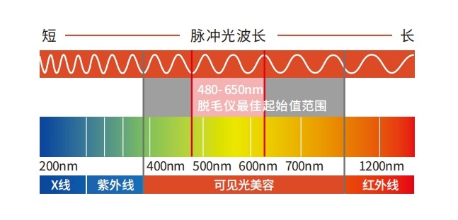 美容儀最佳波段初始范圍